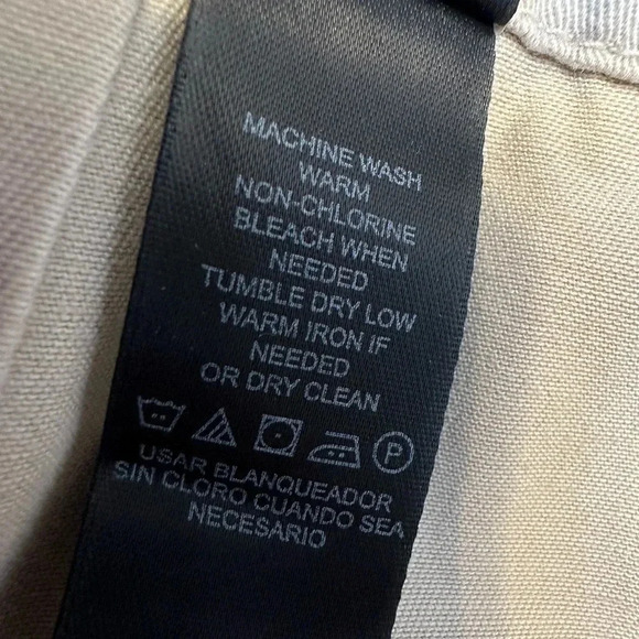 Vintage DKNY Jeans | Tan Pleated Y2K Full Skirt Women’s Size 8 Medium M - Picture 8 of 9